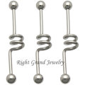 Schmuck fabrikgefertigte Weihnachten Stahl Industrial Barbell Ohrringe